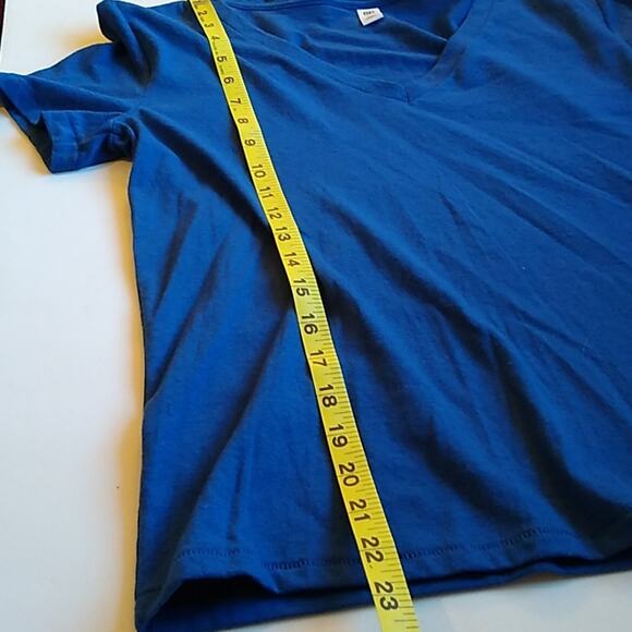 NWT BP navy short sleeve blouse. V-neck Size XS - Picture 8 of 8